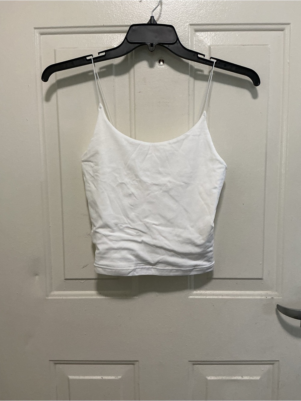 Women's White Spaghetti-Strap Camisole Tank